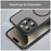 WANLONFENG For iPhone 15 Pro Max Magnetic Case with Screen Film  FD Series Skin Touch TPU + PC Phone Back Cover - Black - 7