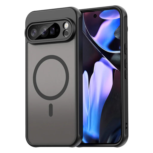 WANLONFENG For Google Pixel 10 Pro Magnetic Case with Screen Film  FD Series Skin Touch TPU + PC Phone Back Cover - Black - 2