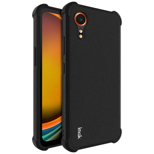 IMAK For Samsung Galaxy Xcover7 Case TPU Phone Cover Airbag Shockproof Protection - Matte Black - 1