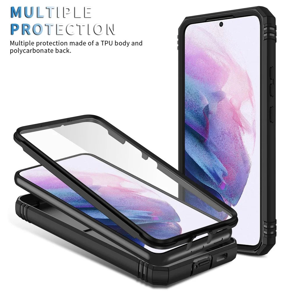 Anti-fall Phone Cover Kickstand For Samsung Galaxy S22+ 5G, Anti-scratch Phone Case Card Holder with Sliding Camera Lid - Black - 7