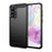 AMORUS For Samsung Galaxy A36 5G Case Carbon Fiber Texture Brushed Protective Phone Cover - Black - 1
