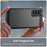 AMORUS For Samsung Galaxy A36 5G Case Carbon Fiber Texture Brushed Protective Phone Cover - Black - 4