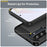 AMORUS For Samsung Galaxy A36 5G Case Carbon Fiber Texture Brushed Protective Phone Cover - Black - 5