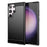 AMORUS For Samsung Galaxy S24 Ultra Case Carbon Fiber Texture Brushed Protective Phone Cover - Black - 1