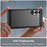 AMORUS For Samsung Galaxy S25  /  S24 Case Carbon Fiber Texture Brushed Protective Phone Cover - Black - 4