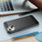 AMORUS For iPhone 15 Plus Case Carbon Fiber Texture Brushed Protective Phone Cover - Black - 6