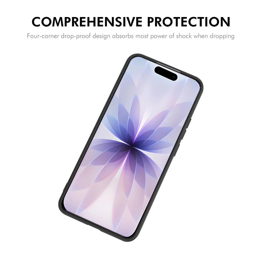 ENKAY HAT PRINCE For iPhone 17 Silicone Case   Straight Edge Cell Phone Back Cover - Purple - 2