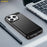 AMORUS For iPhone 15 Pro Case Carbon Fiber Texture Brushed Protective Phone Cover - Black - 6