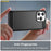 AMORUS For iPhone 15 Pro Max Case Carbon Fiber Texture Brushed Protective Phone Cover - Black - 4