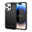 AMORUS For iPhone 14 Pro Max Case Carbon Fiber Texture Brushed Protective Phone Cover - Black - 1