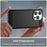 AMORUS For iPhone 14 Pro Max Case Carbon Fiber Texture Brushed Protective Phone Cover - Black - 4