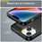 AMORUS For iPhone 14 Plus Case Carbon Fiber Texture Brushed Protective Phone Cover - Black - 6