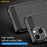 AMORUS For iPhone 13 Case Carbon Fiber Texture Brushed Protective Phone Cover - Black - 4