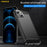 AMORUS For iPhone 13 mini Case Carbon Fiber Texture Brushed Protective Phone Cover - Black - 7