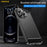 AMORUS For iPhone 13 Pro Case Carbon Fiber Texture Brushed Protective Phone Cover - Black - 7