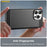 AMORUS For iPhone 16 Pro Max Case Carbon Fiber Texture Brushed Protective Phone Cover - Black - 5