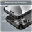 AMORUS For iPhone 16 Pro Max Case Carbon Fiber Texture Brushed Protective Phone Cover - Black - 6