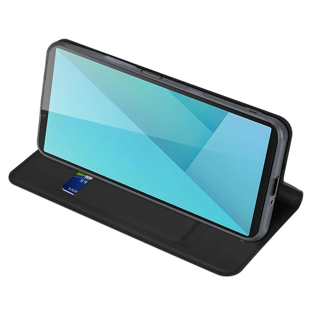 DUX DUCIS For Sony Xperia 10 VII Case  Skin Pro Series Leather Stand Cover Card Holder - Black - 5