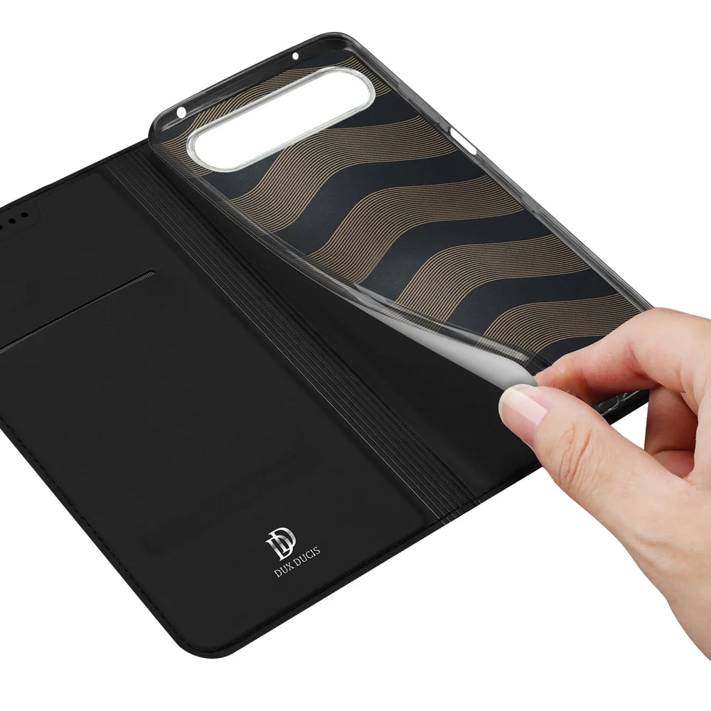 DUX DUCIS For Sony Xperia 10 VII Case  Skin Pro Series Leather Stand Cover Card Holder - Black - 7