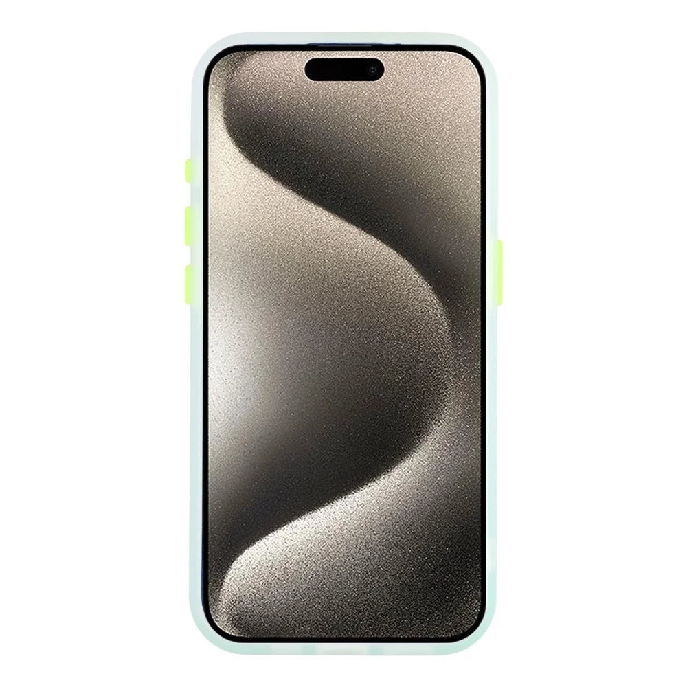 For iPhone 15 Pro Max Case Compatible with MagSafe Gradient Frosted Design PC + TPU Phone Cover - Green - 2