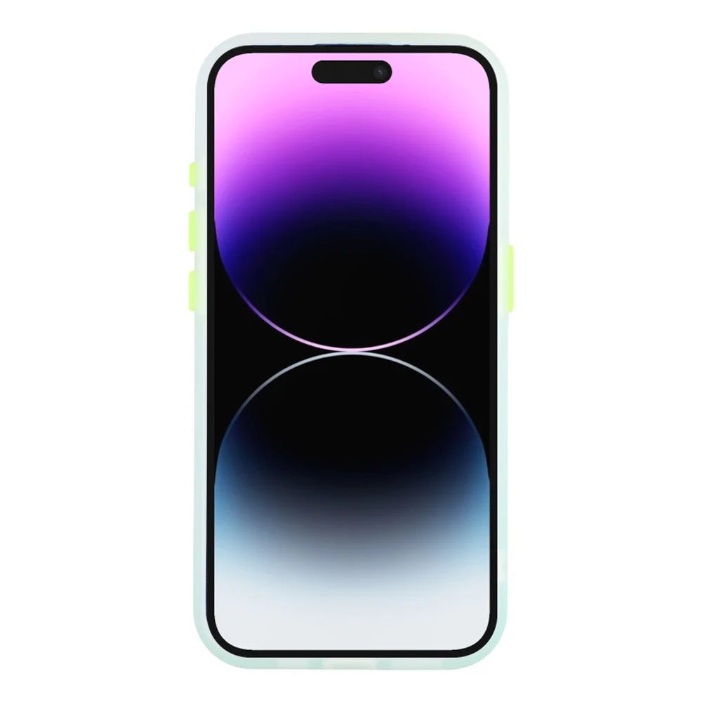 For iPhone 14 Pro Max Case Compatible with MagSafe Gradient Frosted Design PC + TPU Phone Cover - Green - 2