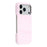 For iPhone 18 Pro Max / 17 Pro Max Case Velvet Texture Leather + PC Phone Back Cover - Pink - 1
