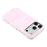 For iPhone 18 Pro Max / 17 Pro Max Case Velvet Texture Leather + PC Phone Back Cover - Pink - 6