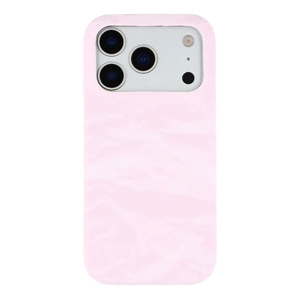 For iPhone 18 Pro / 17 Pro Case Velvet Texture Leather + PC Phone Back Cover - Pink - 3