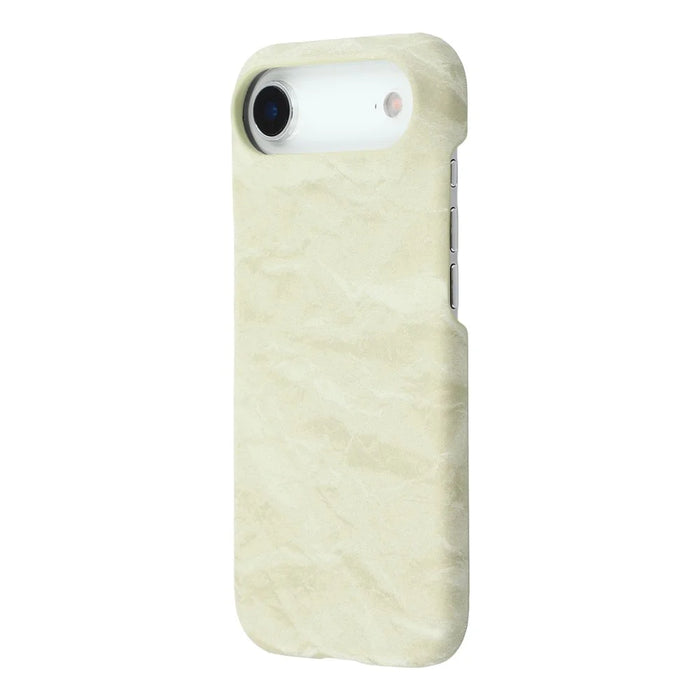 For iPhone Air Case Velvet Texture Leather + PC Phone Back Cover - Green - 4