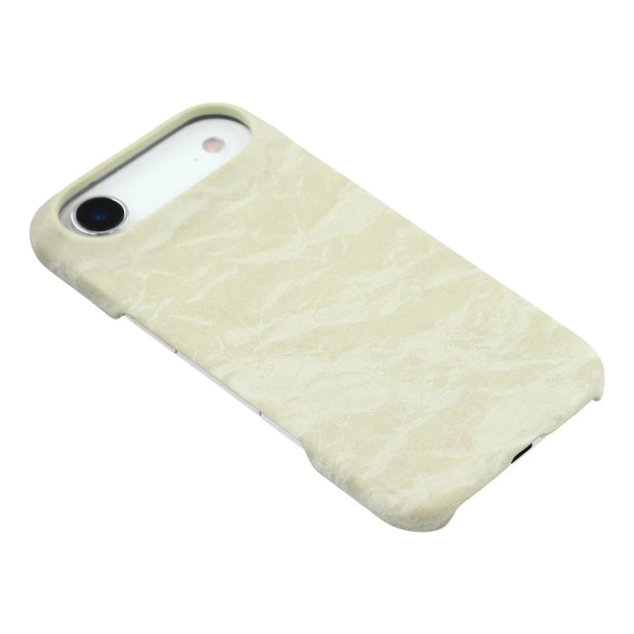 For iPhone Air Case Velvet Texture Leather + PC Phone Back Cover - Green - 6