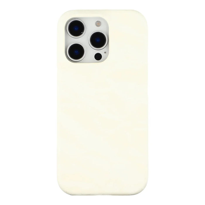 For iPhone 16 Pro Max Case Velvet Texture Leather + PC Phone Back Cover - White - 3