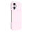 For iPhone 16 Case Velvet Texture Leather + PC Phone Back Cover - Pink - 1