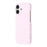 For iPhone 16 Case Velvet Texture Leather + PC Phone Back Cover - Pink - 4