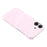 For iPhone 16 Case Velvet Texture Leather + PC Phone Back Cover - Pink - 5