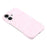 For iPhone 16 Case Velvet Texture Leather + PC Phone Back Cover - Pink - 6
