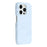 For iPhone 14 Pro Max Case Velvet Texture Leather + PC Phone Back Cover - Blue - 1