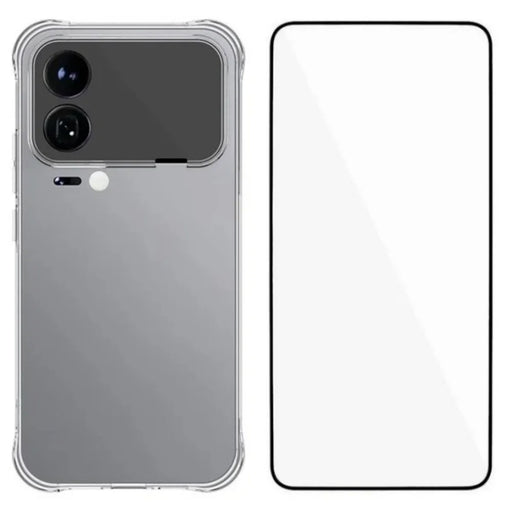 WANLONFENG For Xiaomi 17 Pro Case  WL Series 2.0mm Clear TPU Cover with Tempered Glass (Big Lens Hole) - Transparent - 1