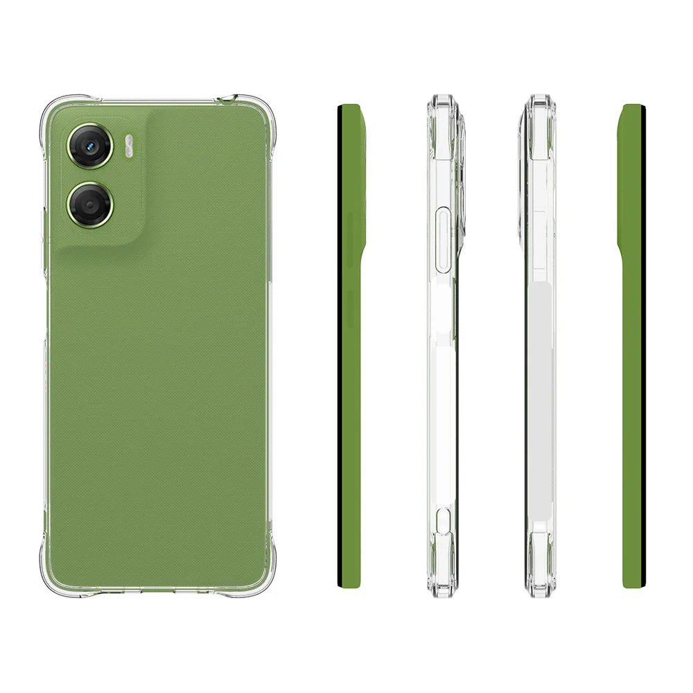 WANLONFENG For Motorola Moto G06 Power 4G / G06 4G Case  WL Series 2.0mm TPU Phone Cover with Tempered Glass Film - Transparent - 3
