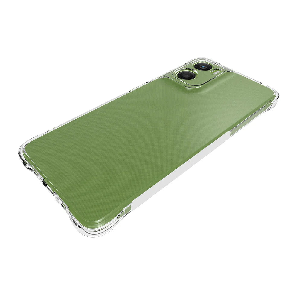 WANLONFENG For Motorola Moto G06 Power 4G / G06 4G Case  WL Series 2.0mm TPU Phone Cover with Tempered Glass Film - Transparent - 6