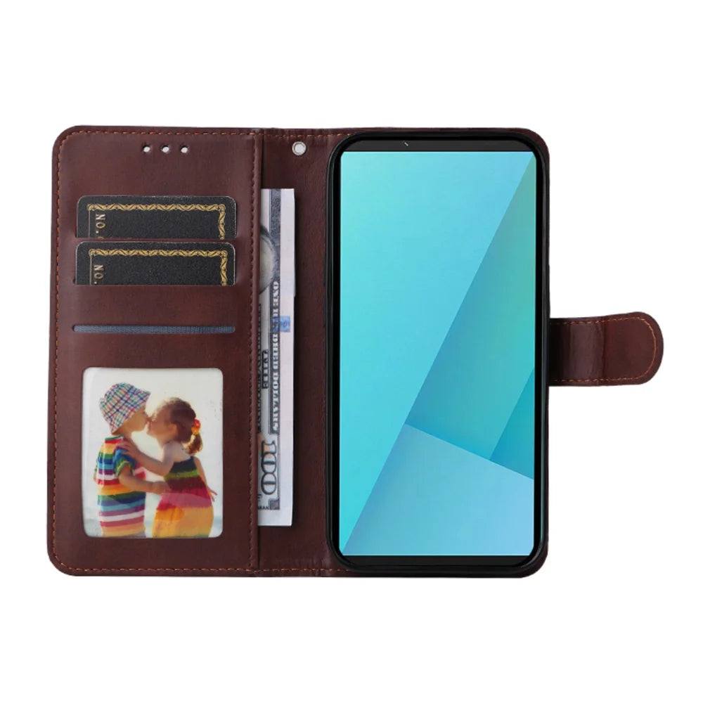 ENKAY HAT PRINCE For Sony Xperia 10 VII PU Leather Wallet Case   Phone Stand Cover with Tempered Glass - Pink - 3
