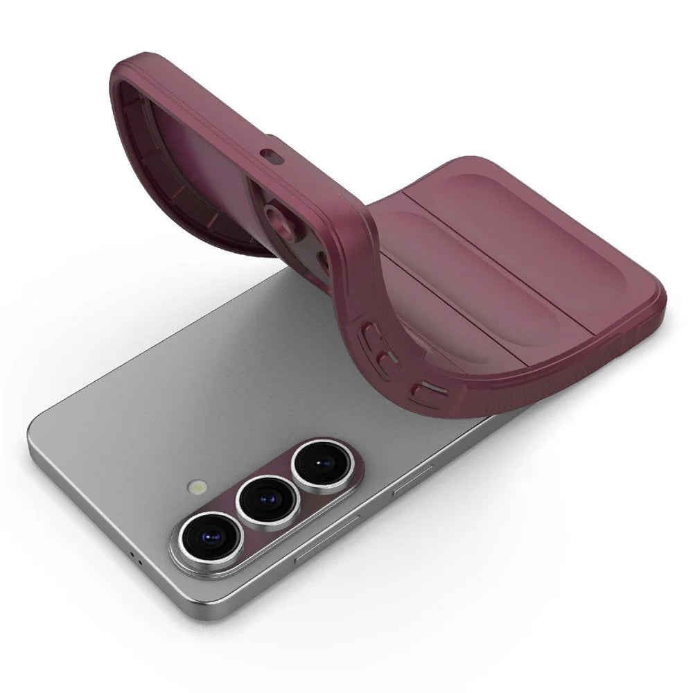 For Samsung Galaxy S26 Case Anti-Drop Soft TPU Rugged Phone Back Cover - Wine Red - 2