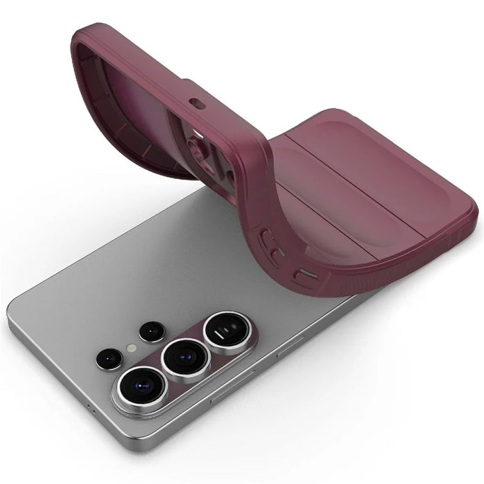 For Samsung Galaxy S26 Ultra Case Anti-Drop Soft TPU Rugged Phone Back Cover - Wine Red - 2