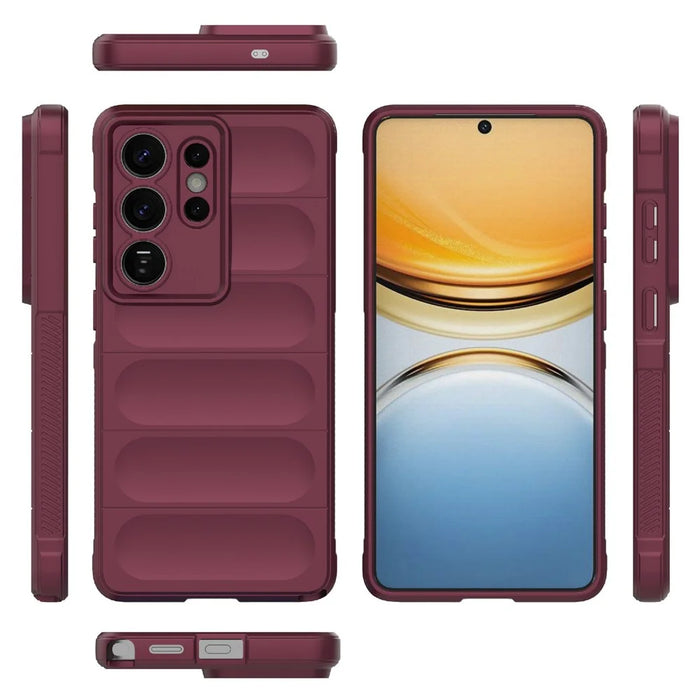 For Samsung Galaxy S26 Ultra Case Anti-Drop Soft TPU Rugged Phone Back Cover - Wine Red - 4