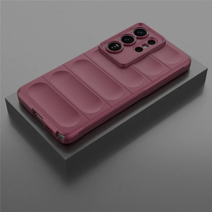 For Samsung Galaxy S26 Ultra Case Anti-Drop Soft TPU Rugged Phone Back Cover - Wine Red - 5