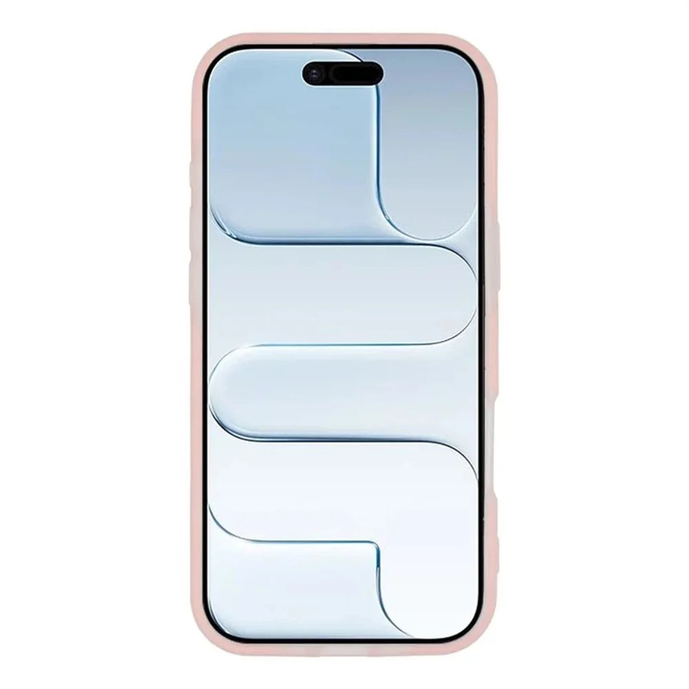 WANLONFENG ML Series For iPhone Air Magnetic Case Matte PC TPU Phone Cover with 2Pcs Screen Films - Pink - 2