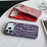 For iPhone 17 Pro Max Case Wrinkled Matte Electroplated TPU Phone Back Cover - Pink - 4