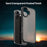 For iPhone 17 Case Skin Touch Matte Anti Drop TPU PC Phone Back Cover - Black - 4
