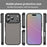For iPhone 17 Pro Case Skin Touch Matte Anti Drop TPU PC Phone Back Cover - Black - 2