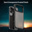 For iPhone 17 Pro Case Skin Touch Matte Anti Drop TPU PC Phone Back Cover - Black - 4