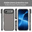 For iPhone Air Case Skin Touch Matte Anti Drop TPU PC Phone Back Cover - Black - 2